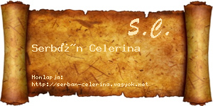Serbán Celerina névjegykártya